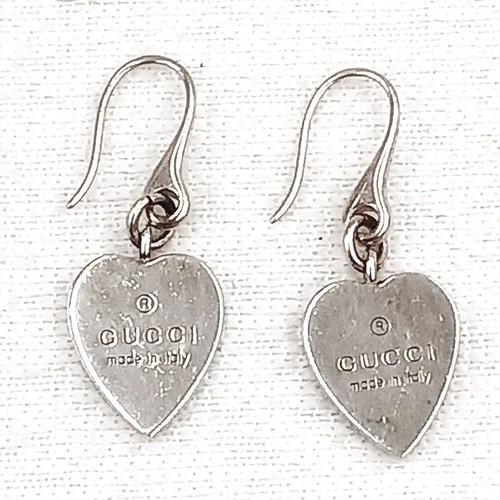 Orecchini gucci cuore argento - orecchini,