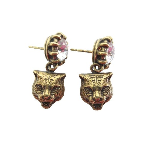 Orecchini gucci testa gatto - orecchini,