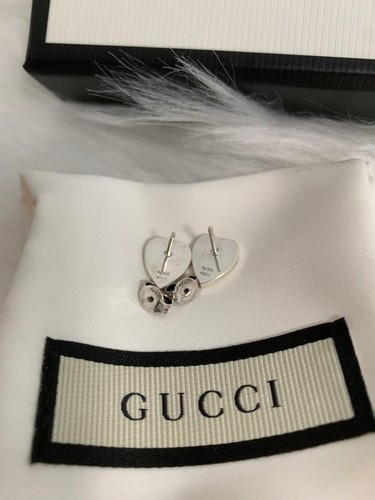 Orecchini gucci doppio cuore - orecchini,