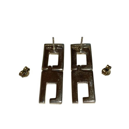 Orecchini perno con logo g - orecchini, a