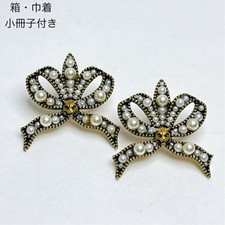 Orecchini Gucci nastro oro